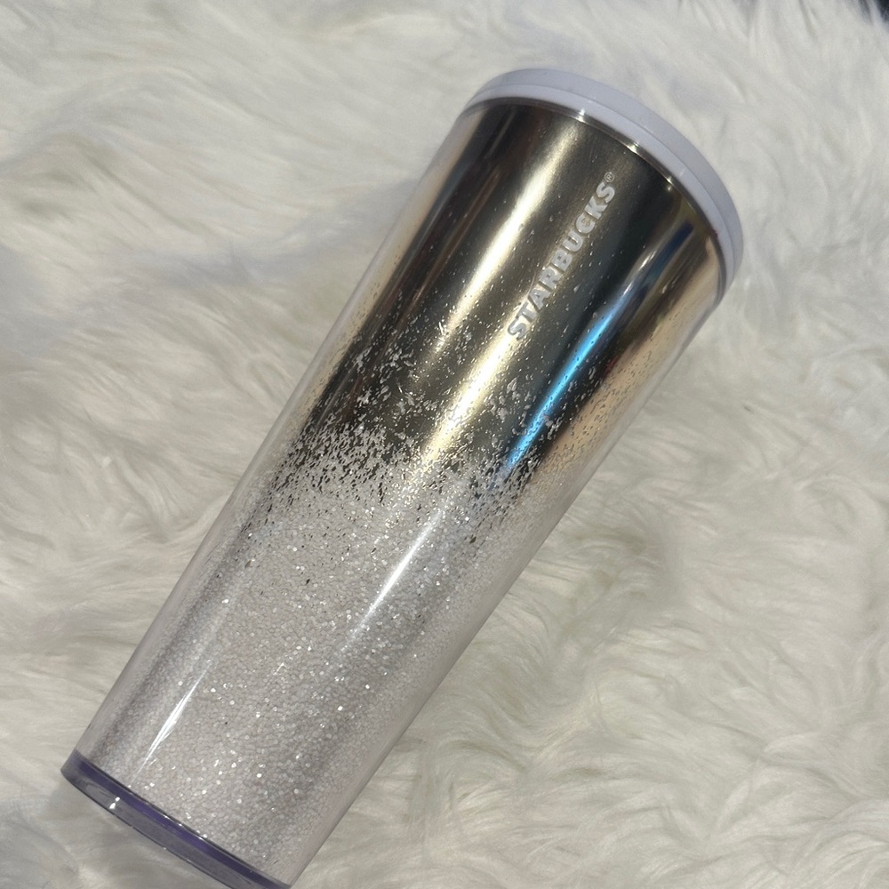 Starbucks Metallic Silver Tumbler